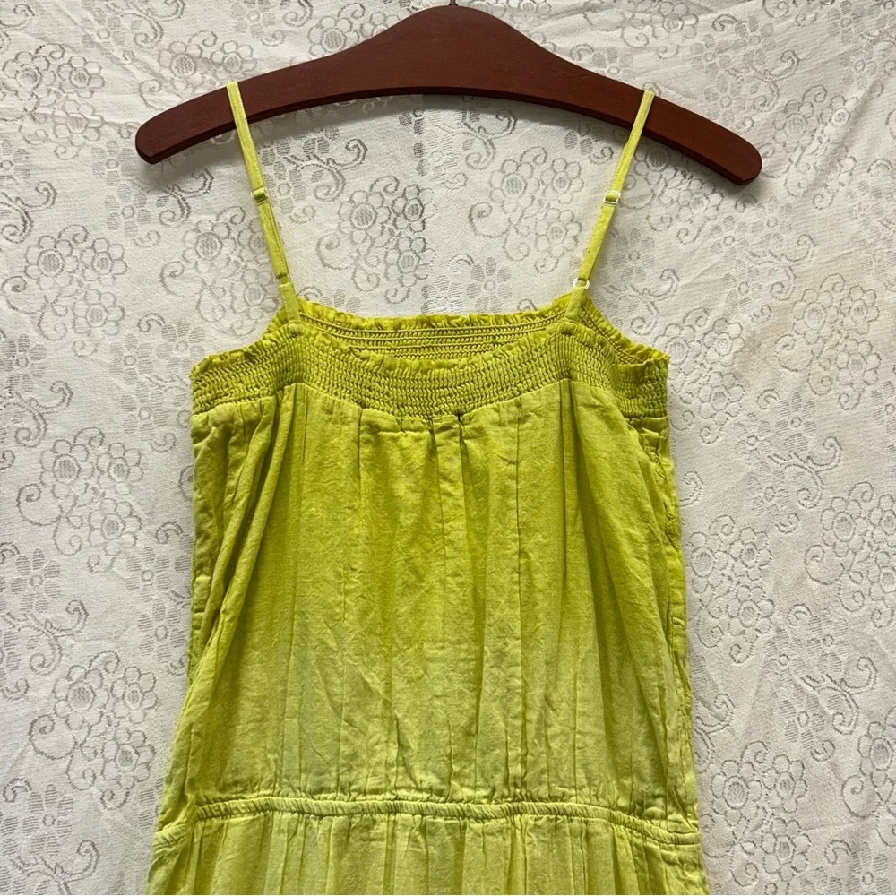 Earthbound Trading Co. XL lime green and white ombré maxi dress - Picture 5 of 14